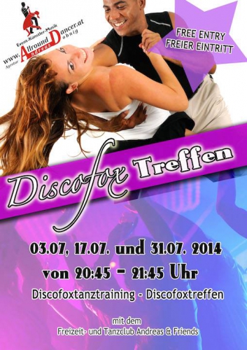 La Noche Discofoxtreffen  17.7. u. 31.7.u. 14.8. um 20:45 danach alle 14 Tage am Donnerstag und Flirtzone jeden Donnerstag